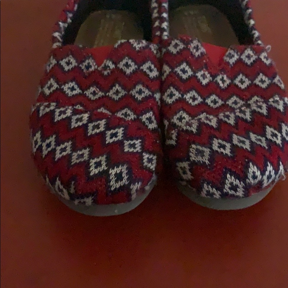 Navy Geo Knit TOMS - Picture 2 of 5